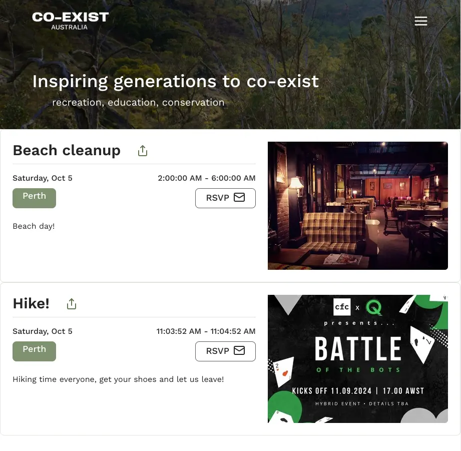 coexist web app image