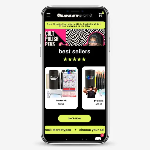 Glossyboys website
